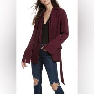 NWOT Free People Bonnie Blazer In Sangria Women's size XS